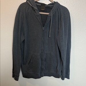 Prana Men's Dark blue Standard Fit Zip-Up Sweater Large